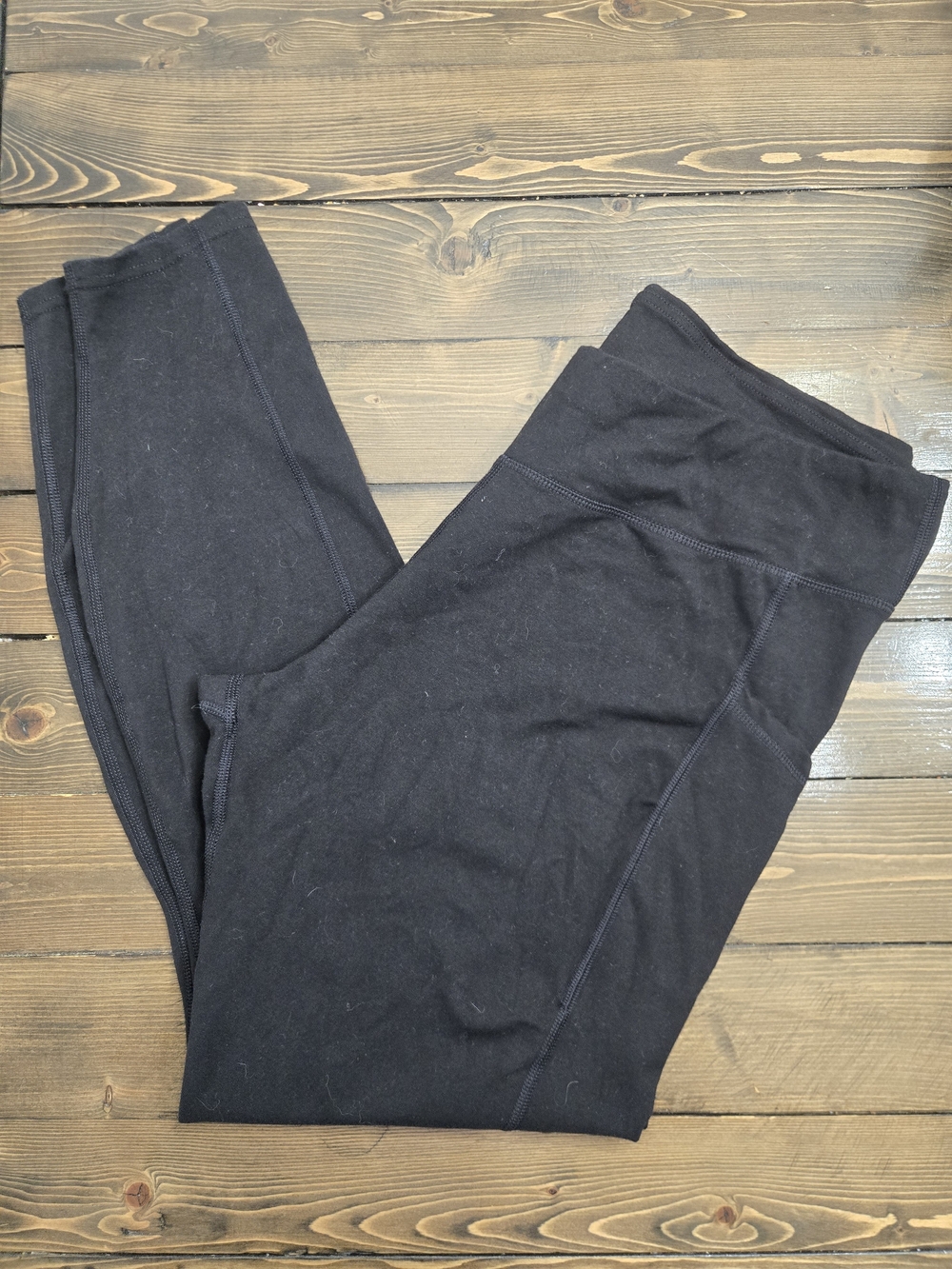 Womens Pact Black High-Rise Leggings With Side Pockets Size Xl